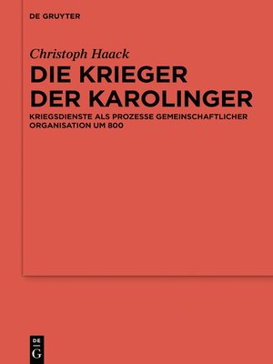 cover image of Die Krieger der Karolinger